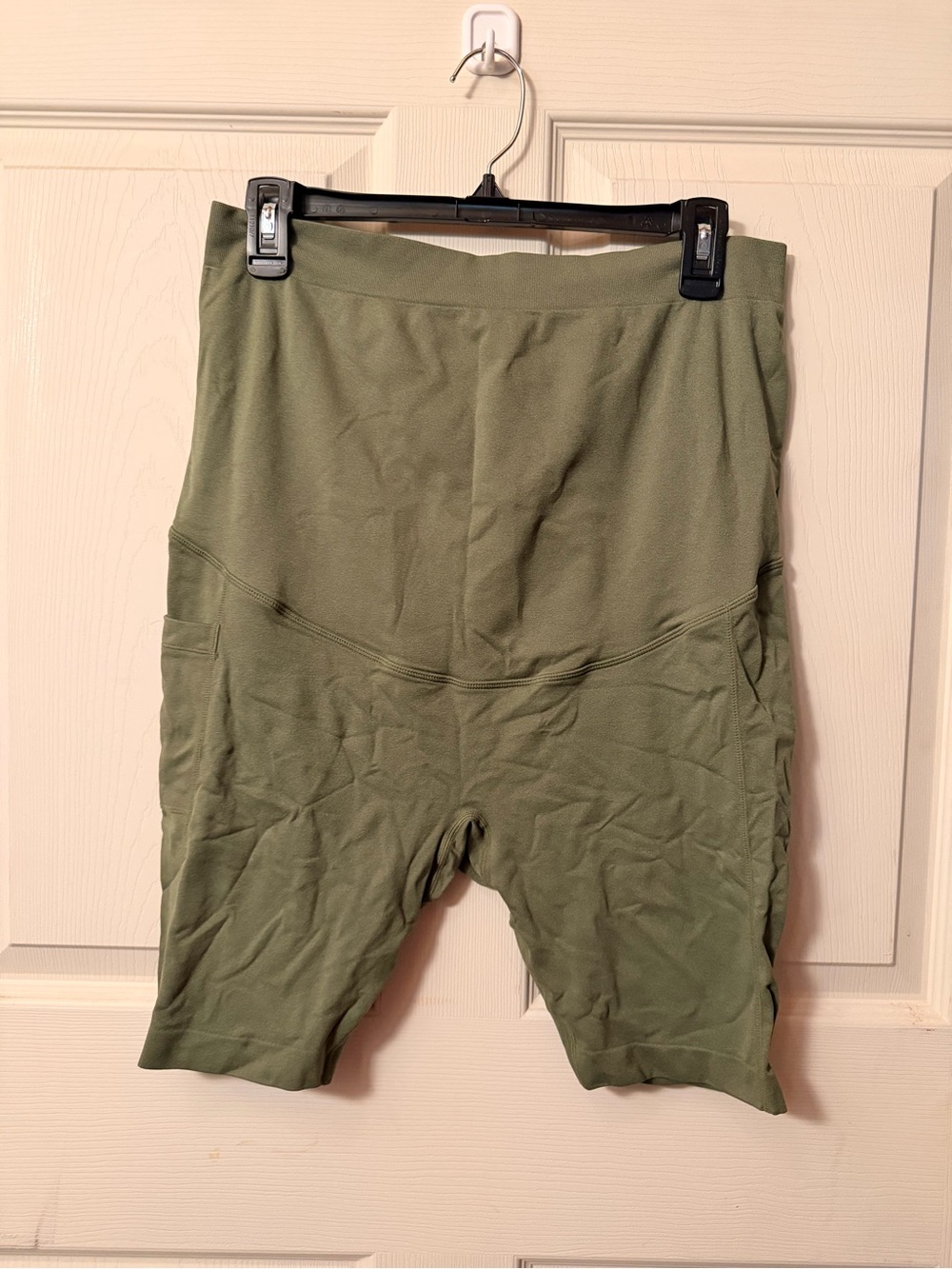 Time and Tru Maternity Olive Green biker Shorts